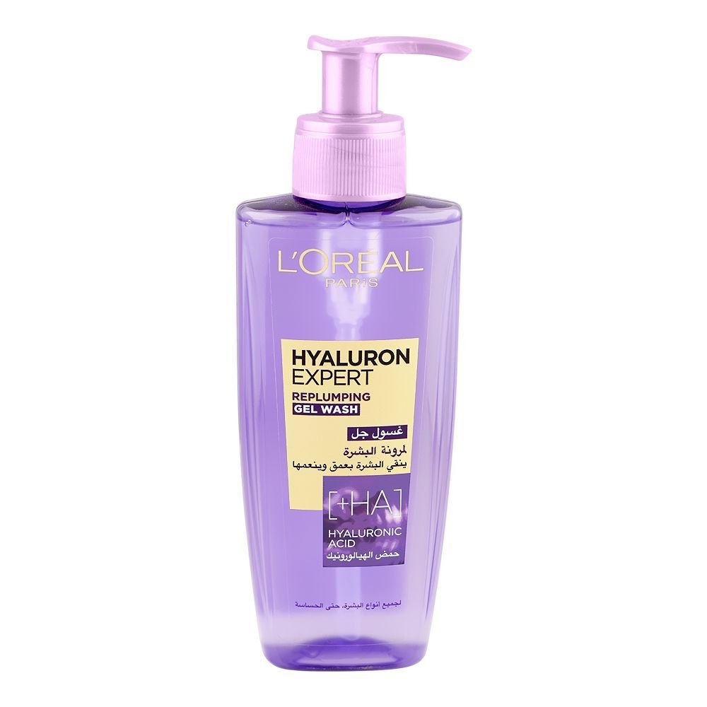 Loreal Paris Hyaluron Expert Replumping Gel Face Wash For All Skin Types (200ml)