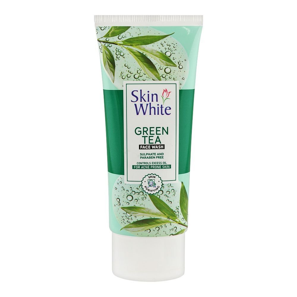 Skin White Green Tea Face Wash Sulphate & Paraben Free For Acne Prone Skin (100gm)