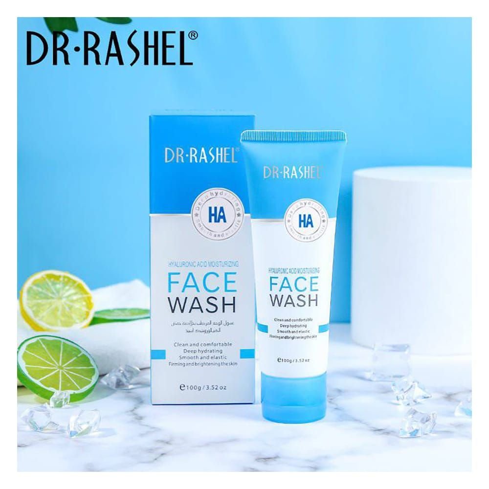 Dr. Rashel Hyaluronic Acid Moisturizing & Smoothing Face Wash For All Skin Types (100gm)