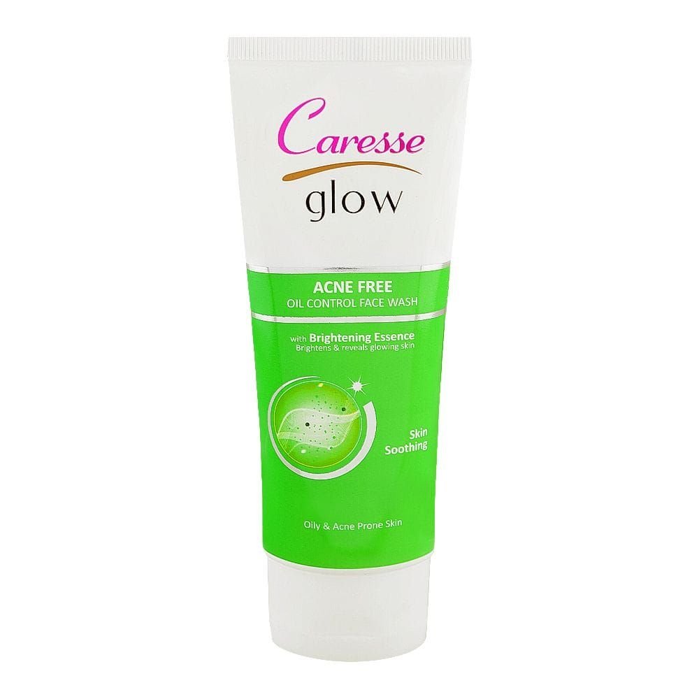 Caresse Glow Acne Free Oil Control Face Wash For Oily & Acne Prone Skin (100ml)