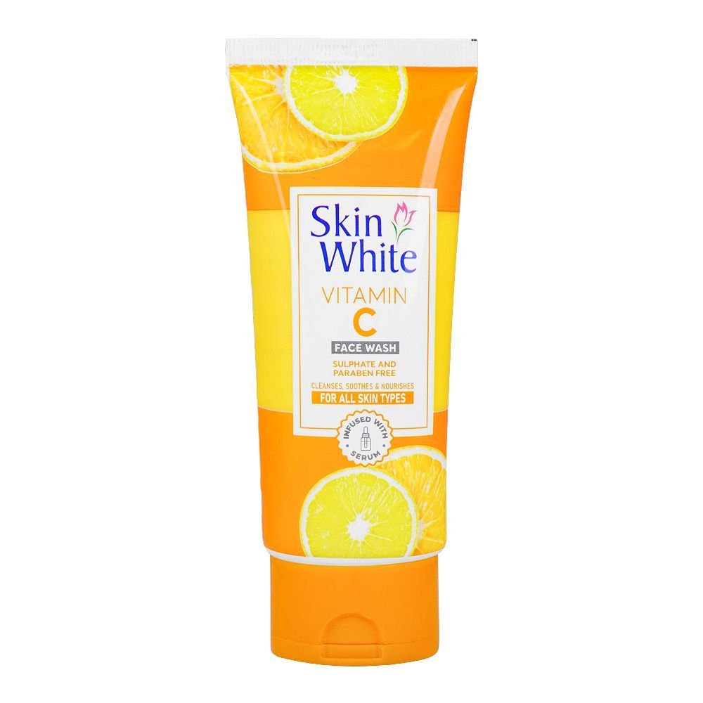 Skin White Vitamin C Face Wash, Sulphate & Paraben Free (100gm)