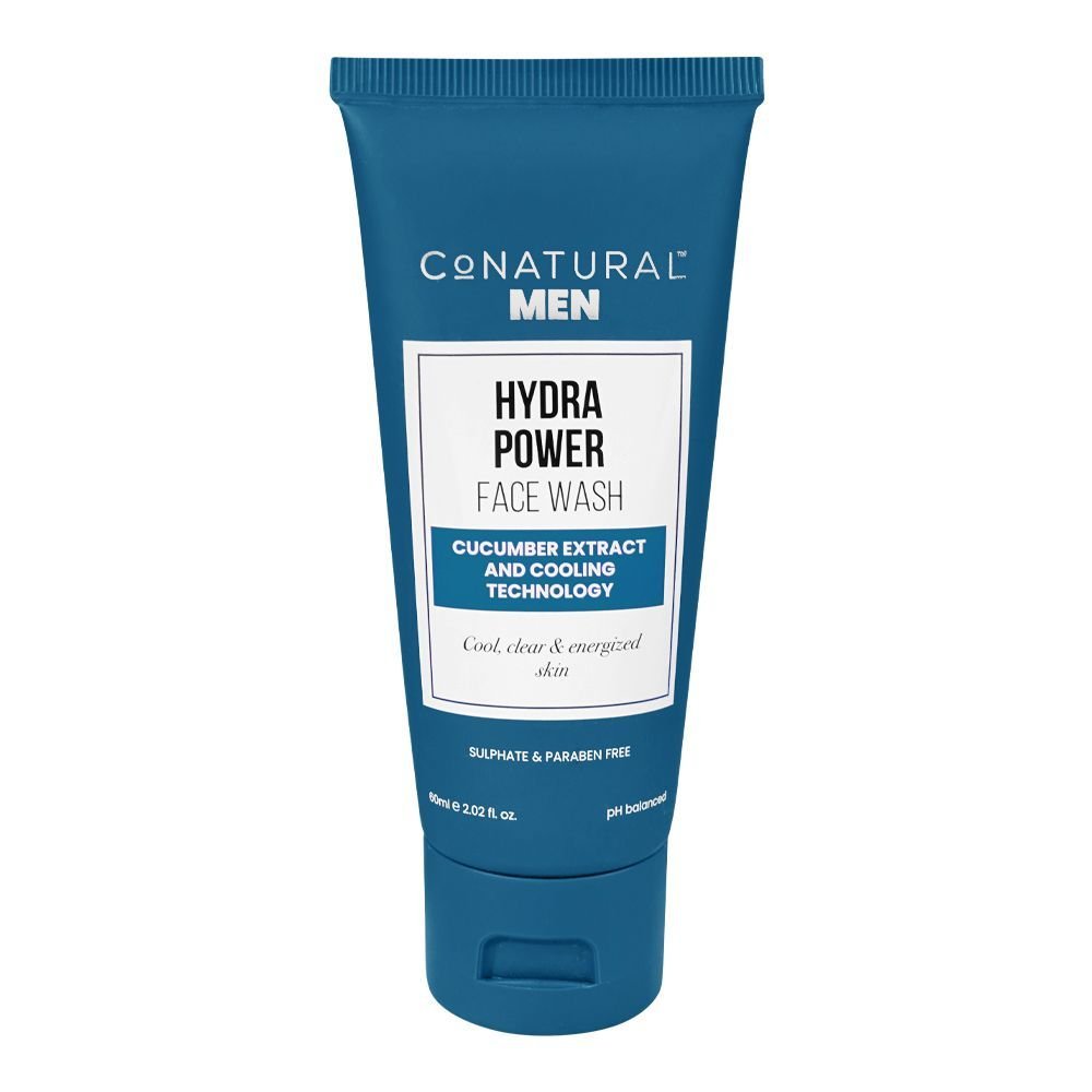 Conatural Mens Cucumber Hydra Power Face Wash, Sulphate & Paraben Free (60ml)