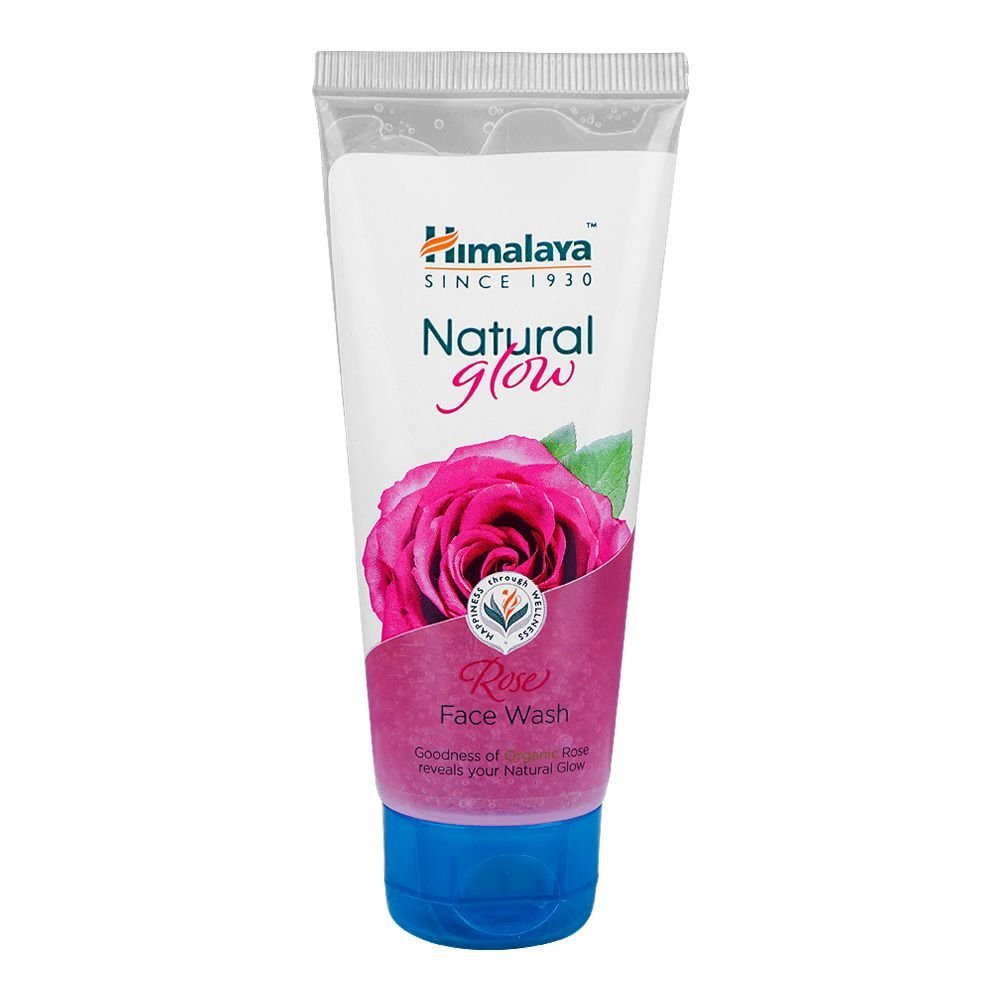 Himalaya Natural Glow Rose Face Wash, For All Skin Types, Removes Impurities And Dullness (50ml)