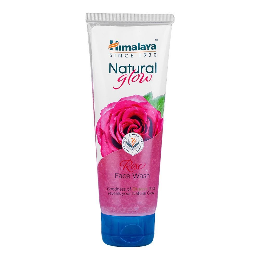 Himalaya Natural Glow Rose Face Wash, For All Skin Types, Removes Impurities And Dullness (100ml)