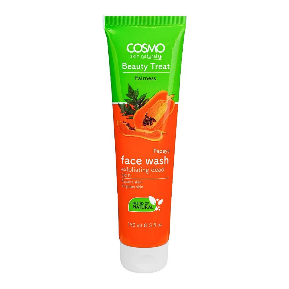 Cosmo Beauty Treat Fairness Papaya Exfoliating Dead Skin Face Wash (150ml)
