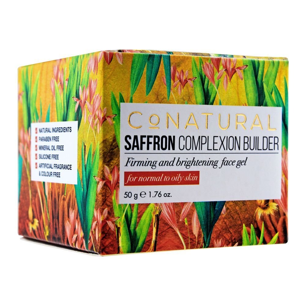 Conatural Saffron Complexion Builder, Firming & Brightening Gel, For Normal To Oily Skin (50ml)