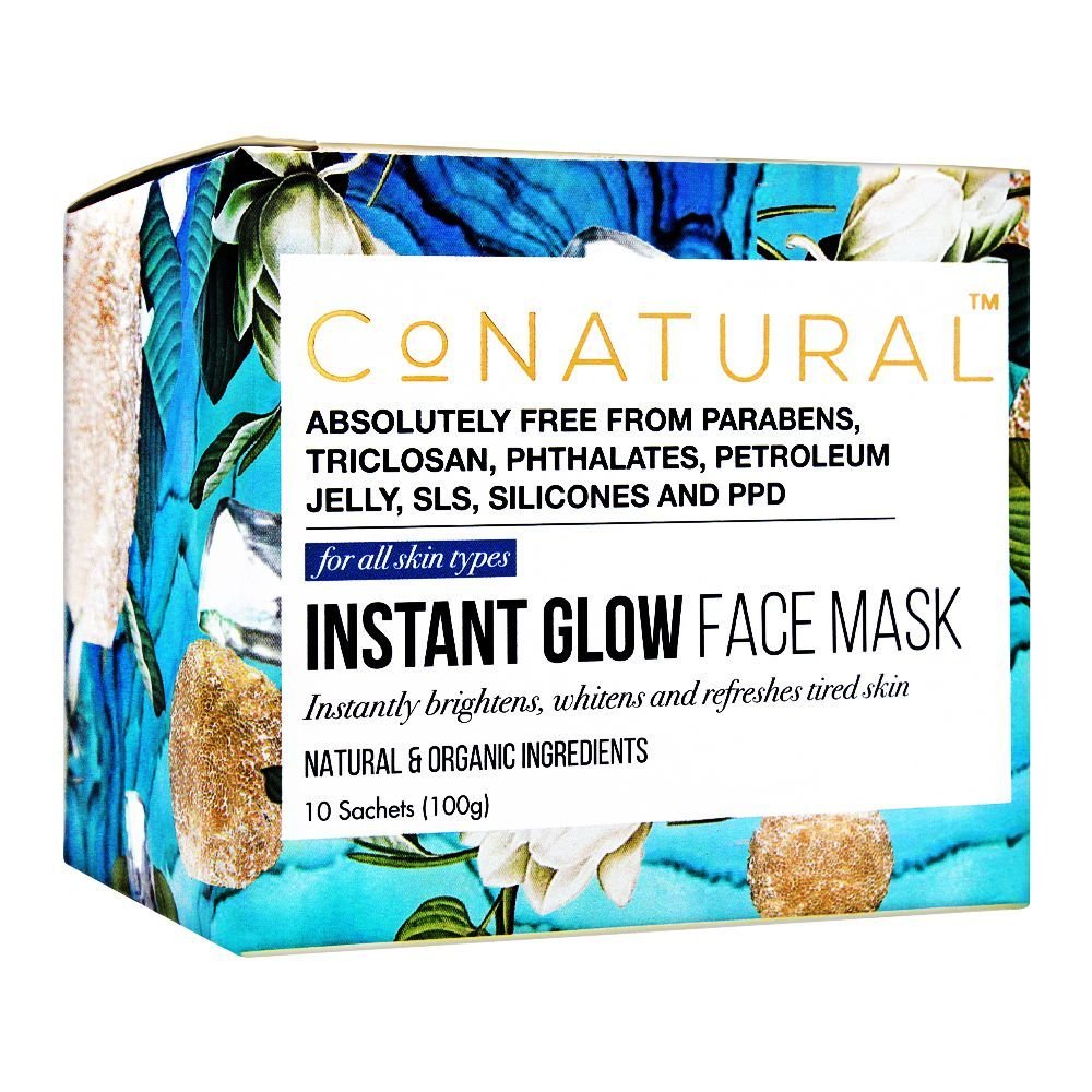 Conatural Instant Glow Face Mask With Radiance Oil, Paraben/Sls Free, For All Skin Types (100gm)
