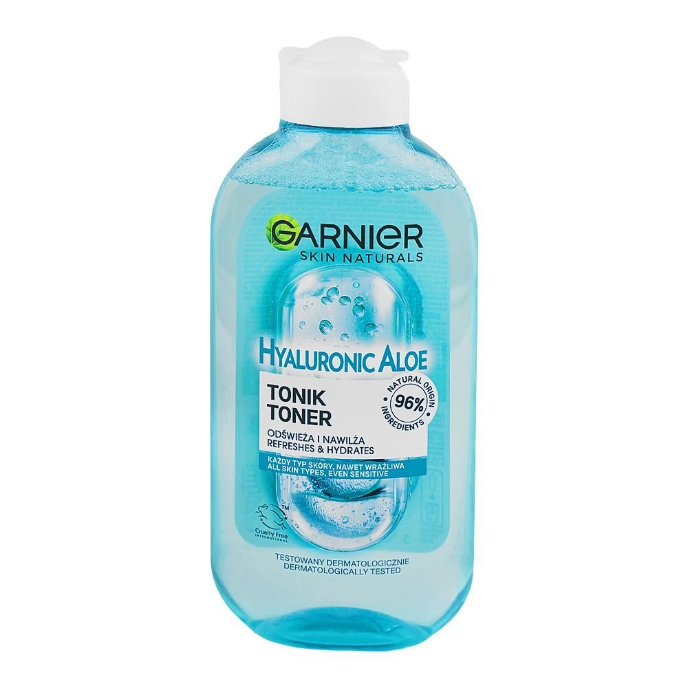 Garnier Skin Naturals Hyaluronic Aloe Toner, Vegan, For All Types Of Skin (200ml)