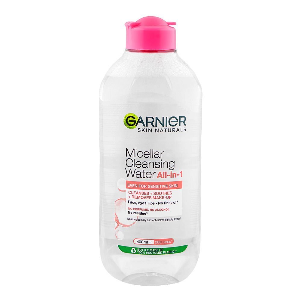 Garnier Skin Naturals Micellar Cleansing Water All-In-1, No Perfume & No Alcohol, For Sensitive Skin (400ml)