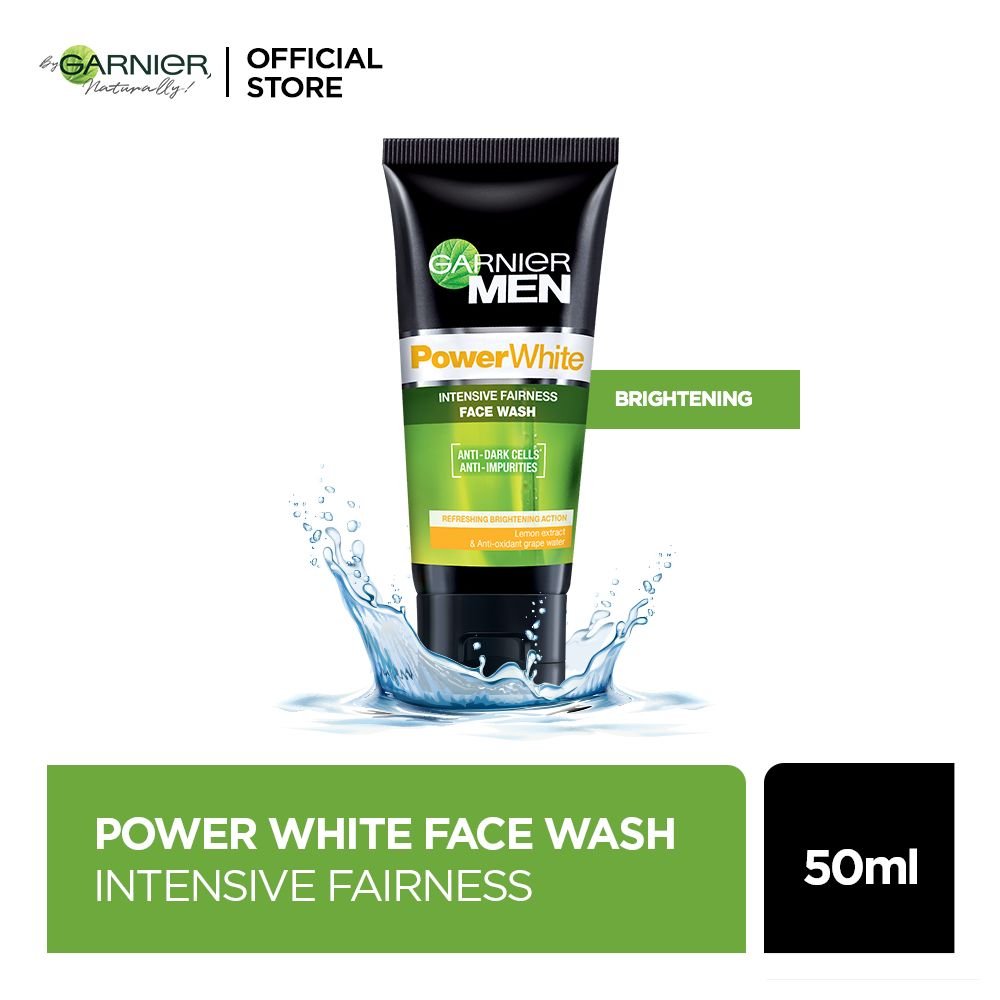 Garnier Turbo Bright Fairness Face Wash (50ml) Removes Dark Cells & Impurities For Clear Skin