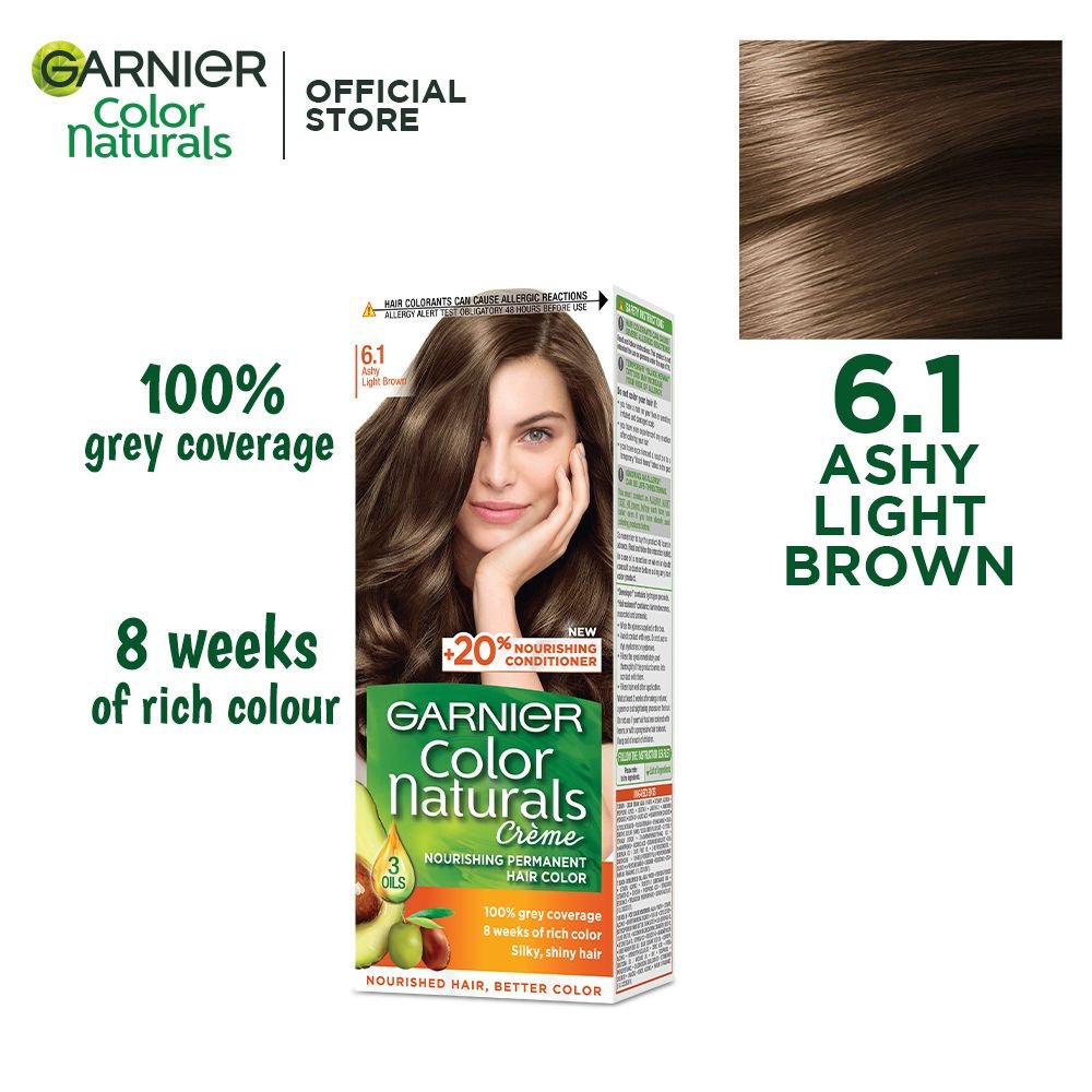 Garnier Color Natural Hair Color 6.1 Ashy Light Brown