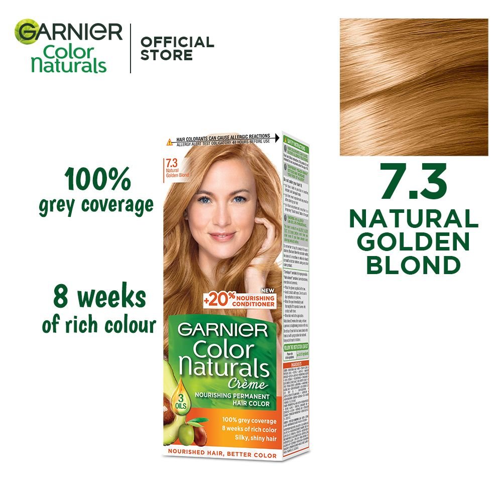 Garnier Color Natural Hair Color 7.3 Natural Golden Blond
