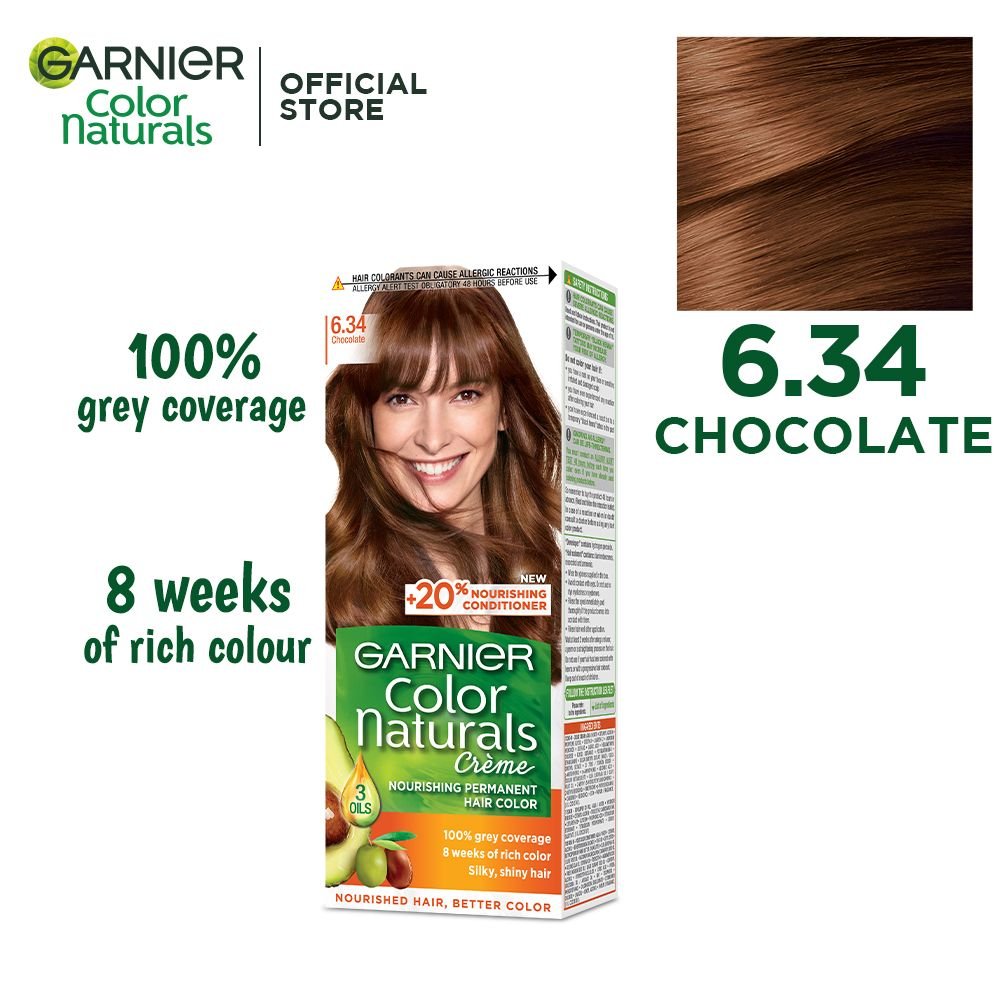 Garnier Color Natural Hair Color 6.34 Chocolate