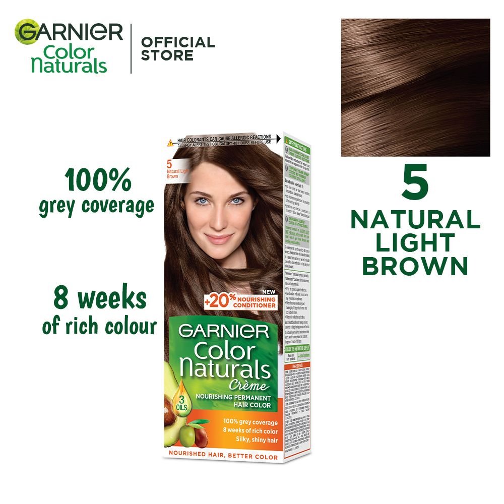 Garnier Color Natural Hair Color 5 Natural Light Brown