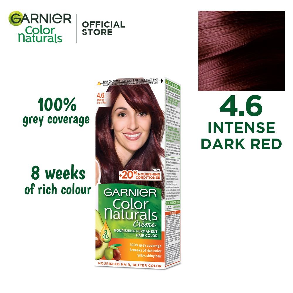 Garnier Color Natural Hair Color 4.6 Intense Dark Red