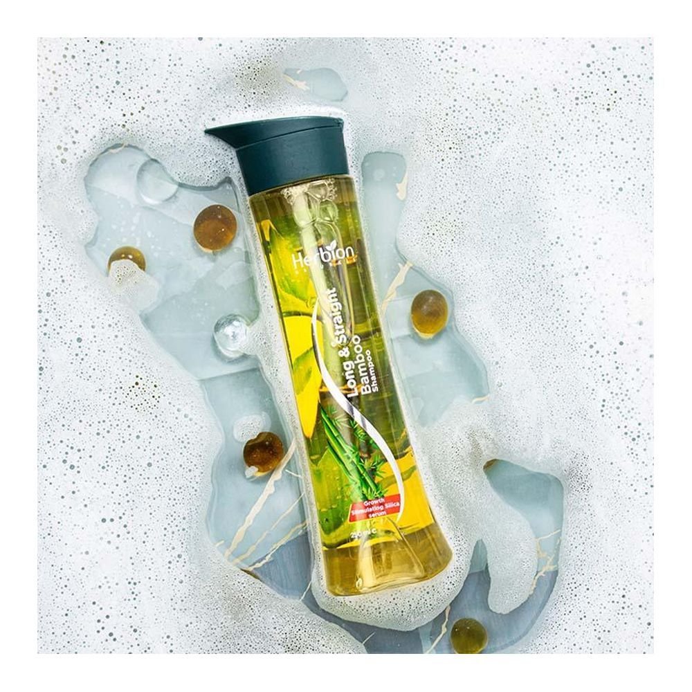 Herbion Naturals Long & Straight Bamboo Shampoo, Frizzy Hair (250ml)
