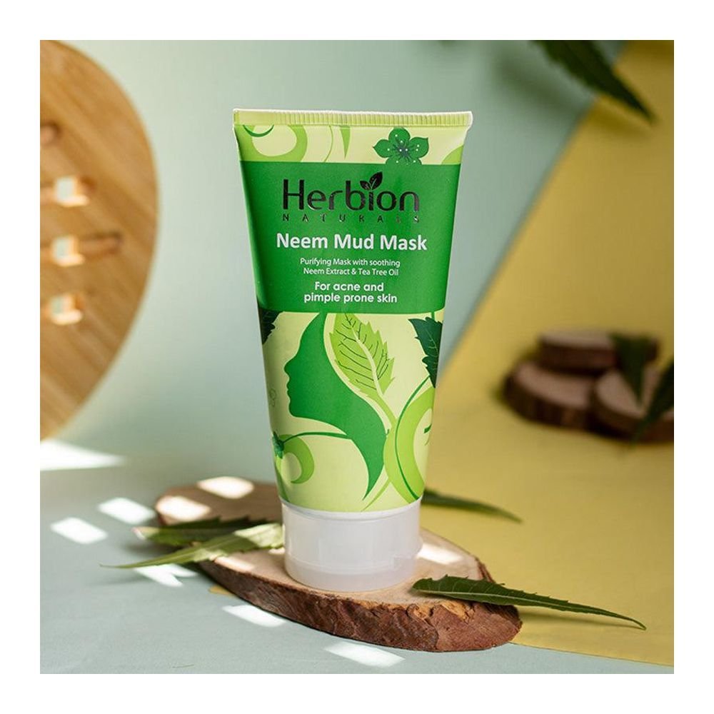 Herbion Naturals Neem Mud Mask, For All Skin Types (100ml)