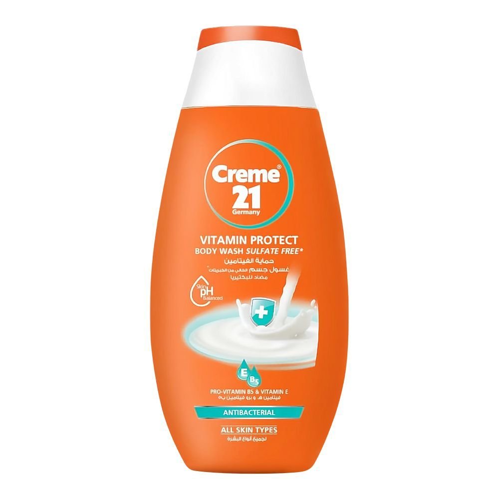 Creme 21 Vitamin Protect Sulfate Free Antibacterial Body Wash, For All Skin Types (250ml)