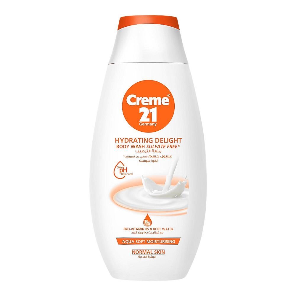 Creme 21 Hydrating Delight Sulfate Free Aqua Soft Moisturizing Body Wash, For Normal Skin (250ml)