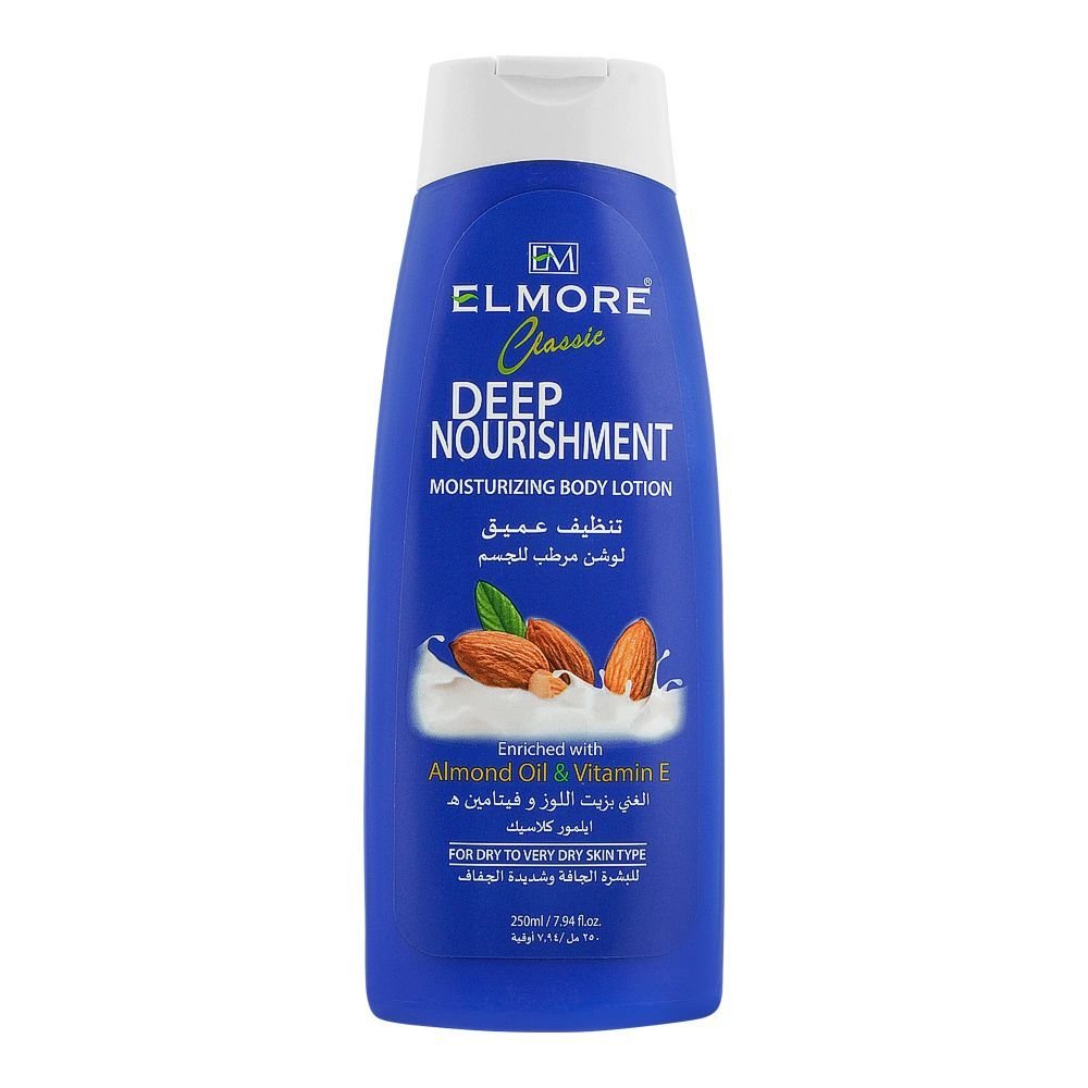 Elmore Classic Deep Nourishment Moisturizing Body Lotion, For Dry  To Very Dry Skin Type (250ml)