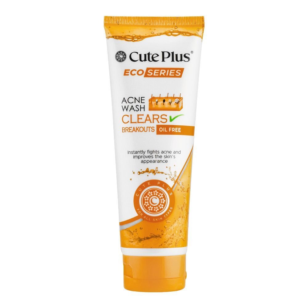 Cute Plus Eco Series Acne Wash Clears Breakouts Oil Free (100ml)