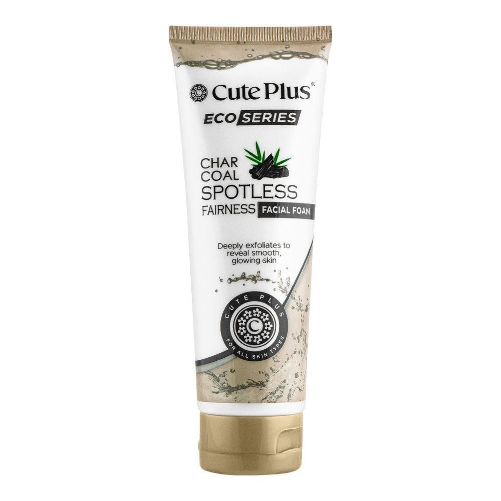 Cute Plus Eco Series Charcoal Spotless Fairness Facial Foam (100ml)