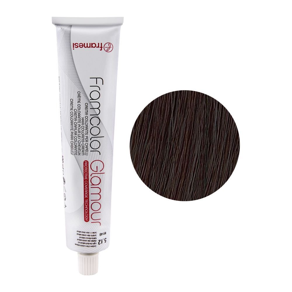 Framesi Framcolor Glamour Hair Coloring Cream 5.12 Light Chestnut Natural Ash