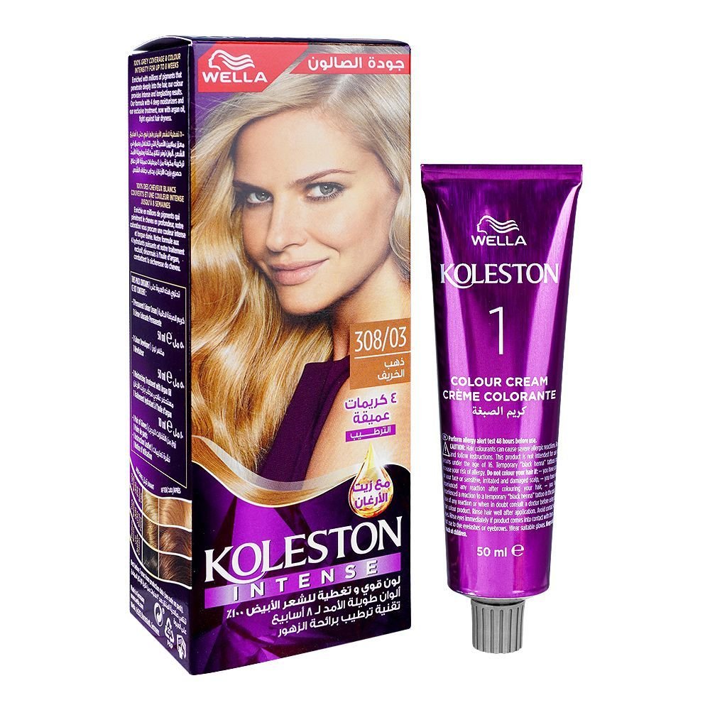 Wella Koleston Intense Hair Color 308/03 Golden Fall