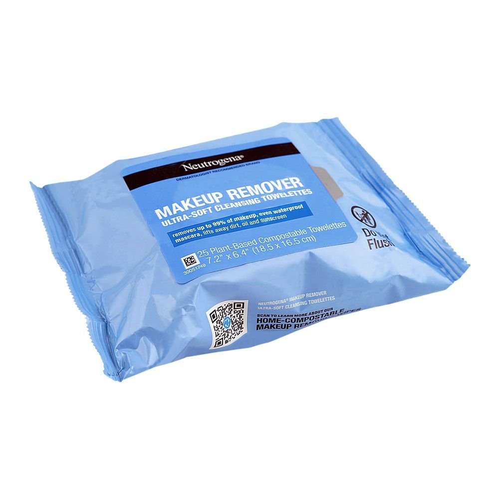 Neutrogena Makeup Remover Ultra-Soft Cleansing Towelettes 25-Pack