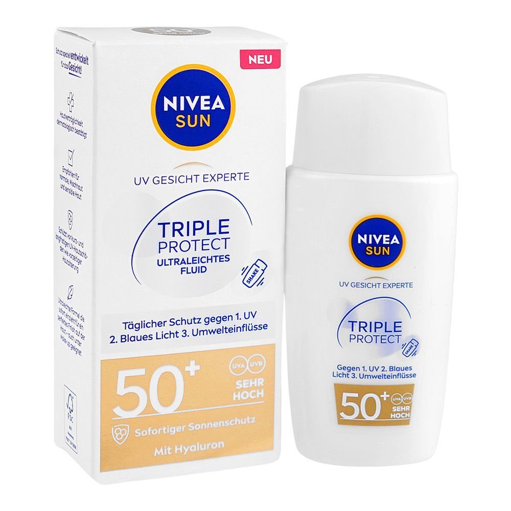 Nivea Sun Uv Triple Protect Fluid Spf50+ (40ml)