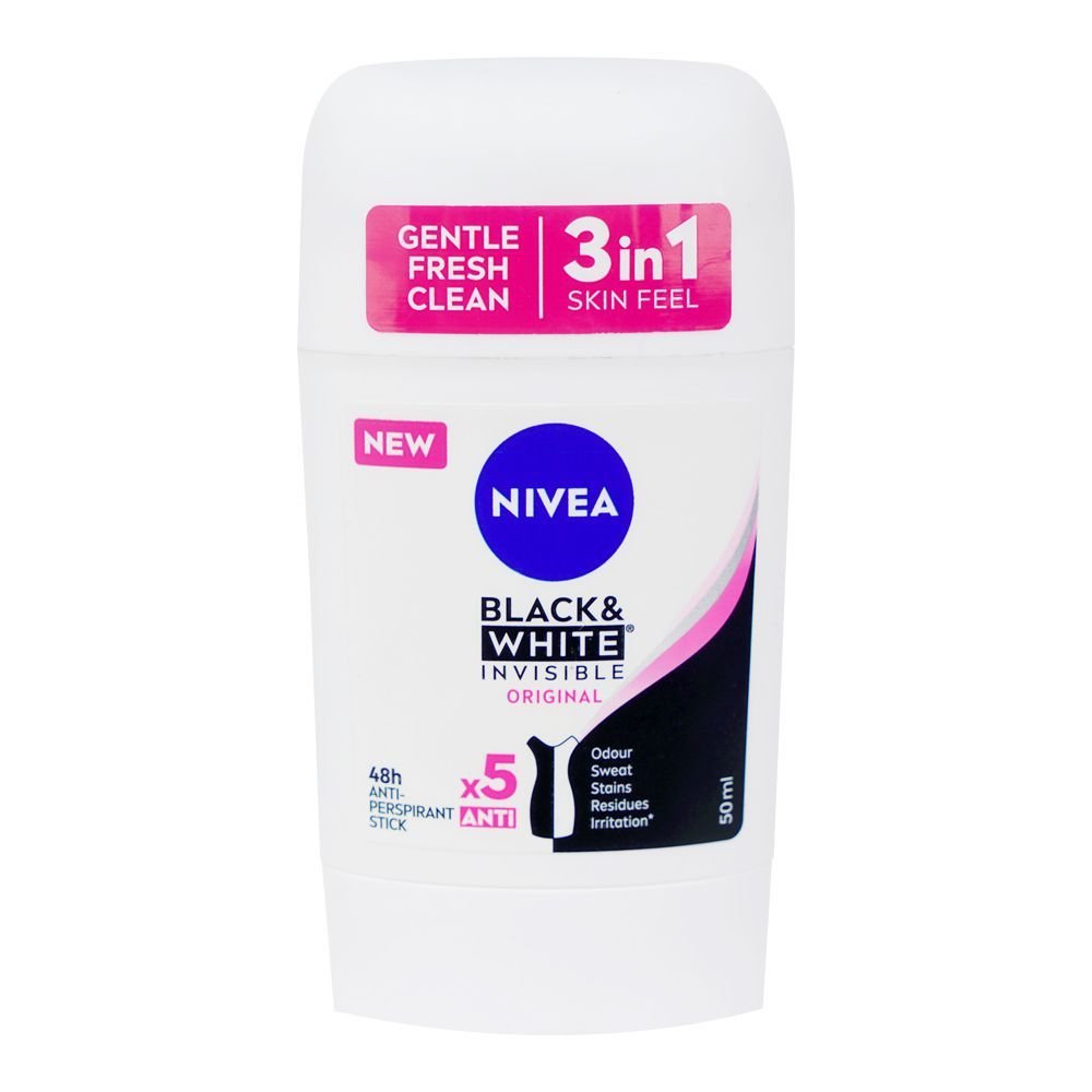 Nivea Men Black & White Invisible Original Anti-Perspirant Deodorant Stick (50ml)