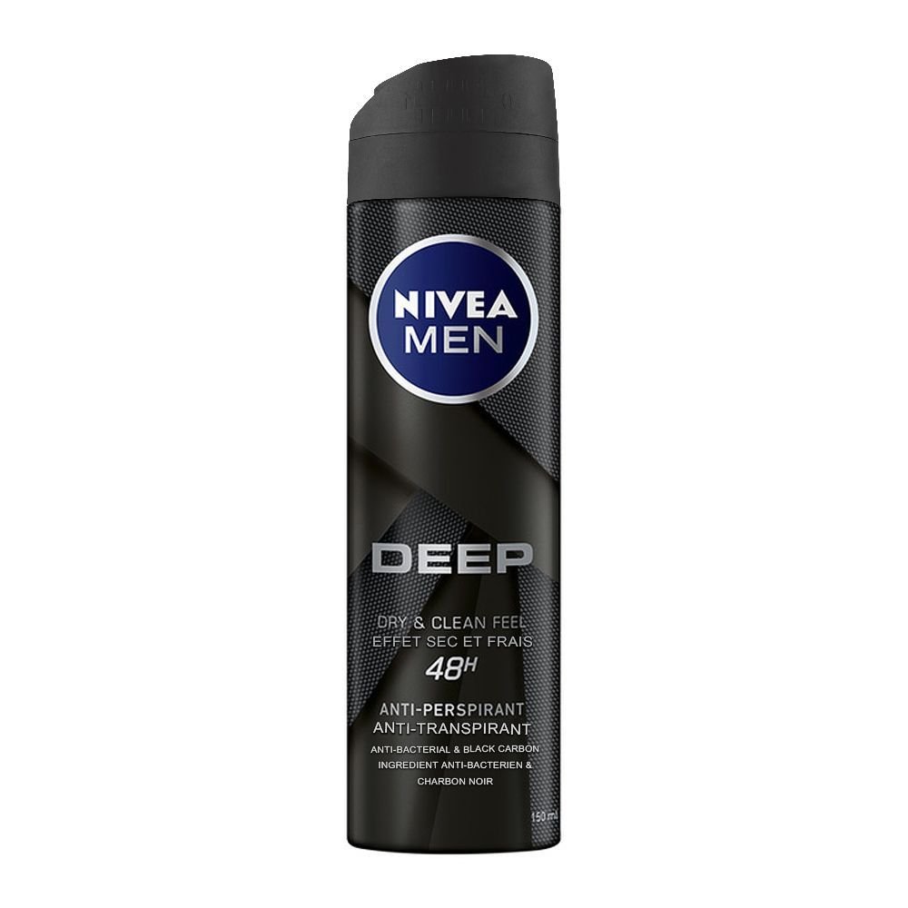Nivea Men 48h Deep Dry & Clean Feel Anti-Perspirant Deodorant Body Spray (150ml)