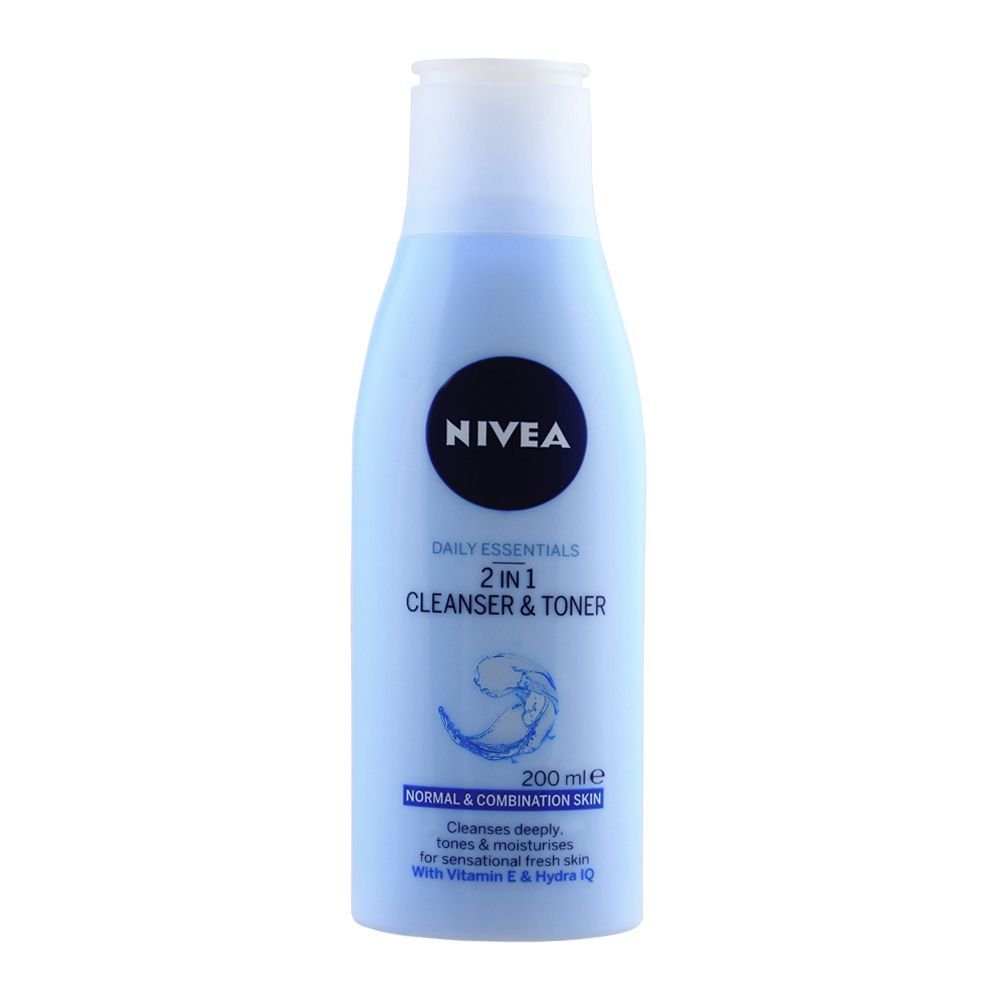 Nivea Daily Essentials 2-In-1 Cleanser & Toner (200ml)