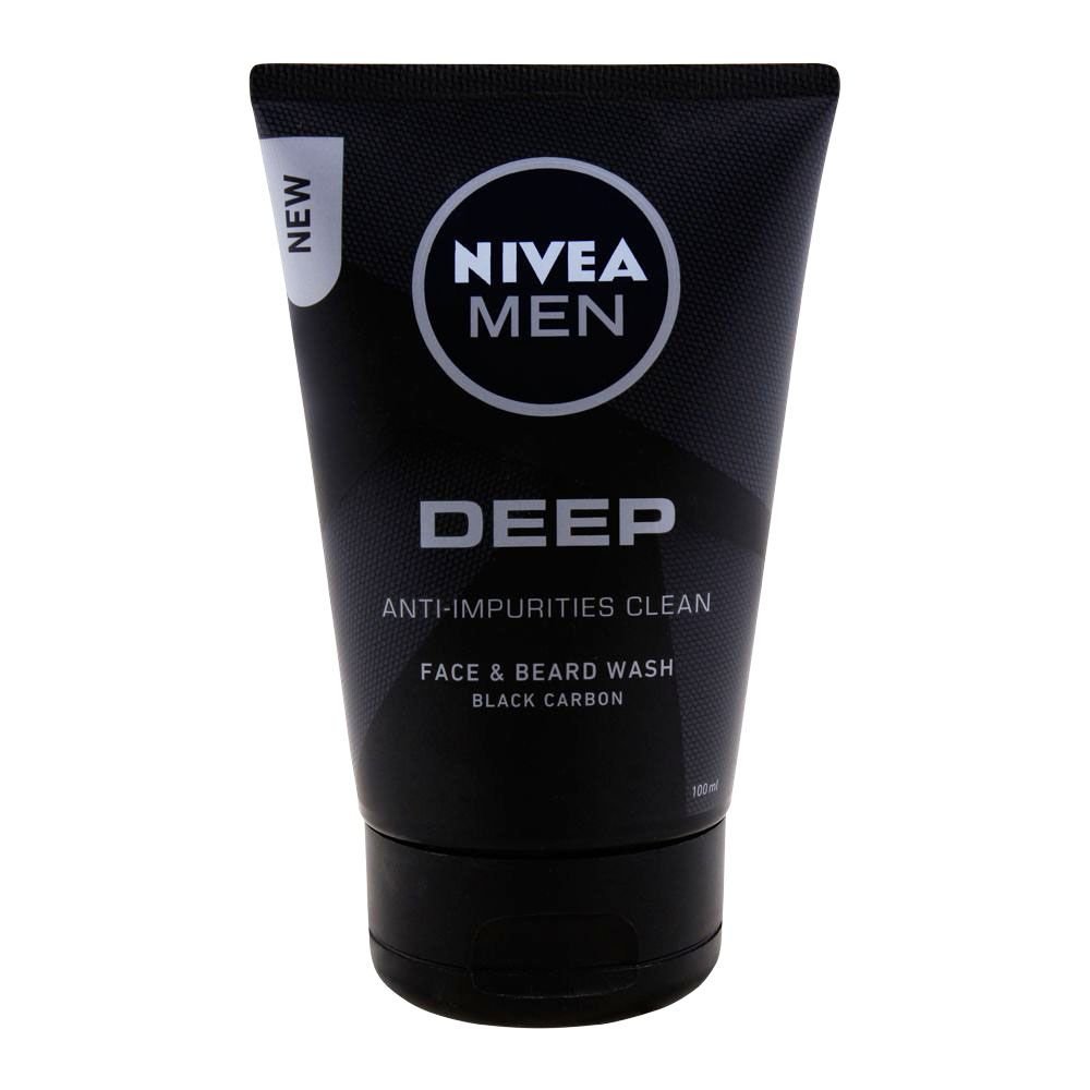 Nivea Men Deep Anti-Impurities Clean Face & Beard Wash (100ml)