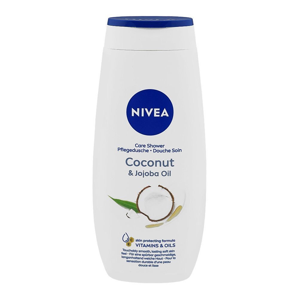Nivea Coconut & Jojoba Oil Caring Shower Cream, For Soft Skin (250ml)