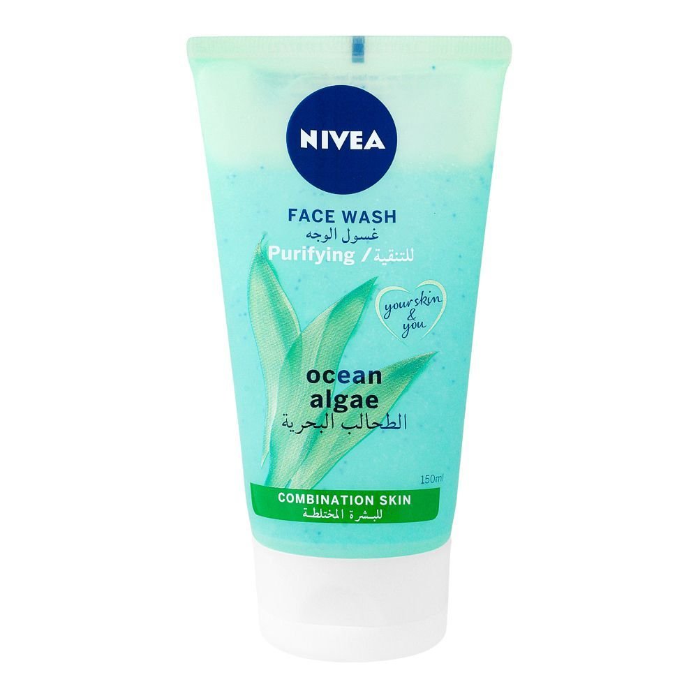 Nivea Purifying Face Wash, Ocean Algae, Combination Skin (150ml)