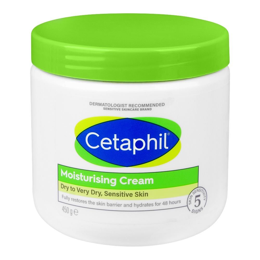 Cetaphil Moisturizing Cream For Dry To Very Dry, Sensitive Skin (450gm)