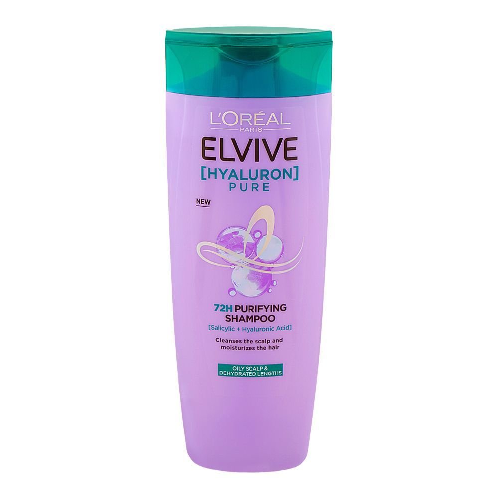 Loreal Paris Elvive Hyaluron Pure 72h Purifying Shampoo (360ml)
