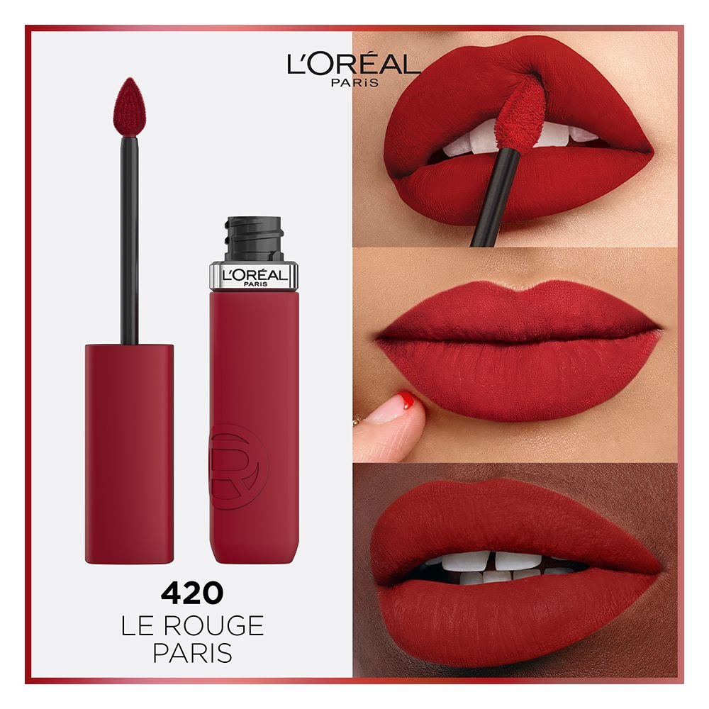 Loreal Paris Infallible Matte Resistance Liquid Lipstick, 420 Le Rouge Paris