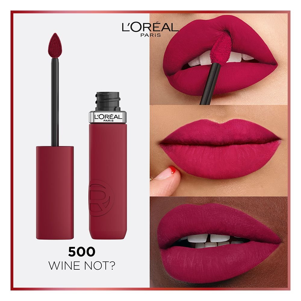 Loreal Paris Infallible Matte Resistance Liquid Lipstick, 500 Wine Not