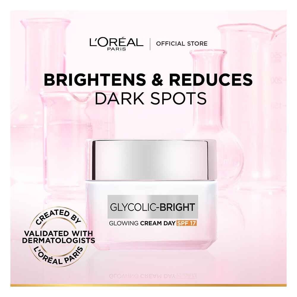 Loreal Paris Glycolic Bright Glowing Day Cream, Spf 17 (50ml)