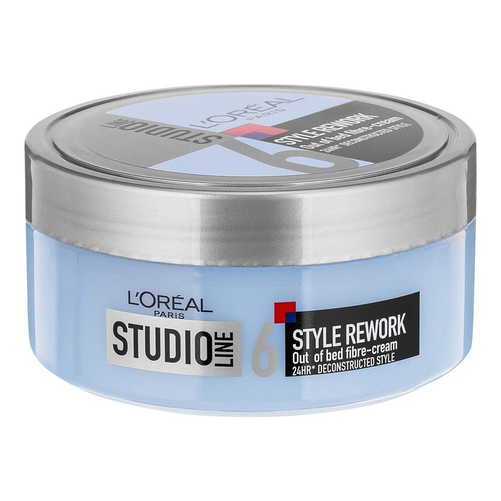 Loreal Paris Studio Line 6 Style Rework Out Of Bed Fibre Cream, 24hrs Deconstructed Style
