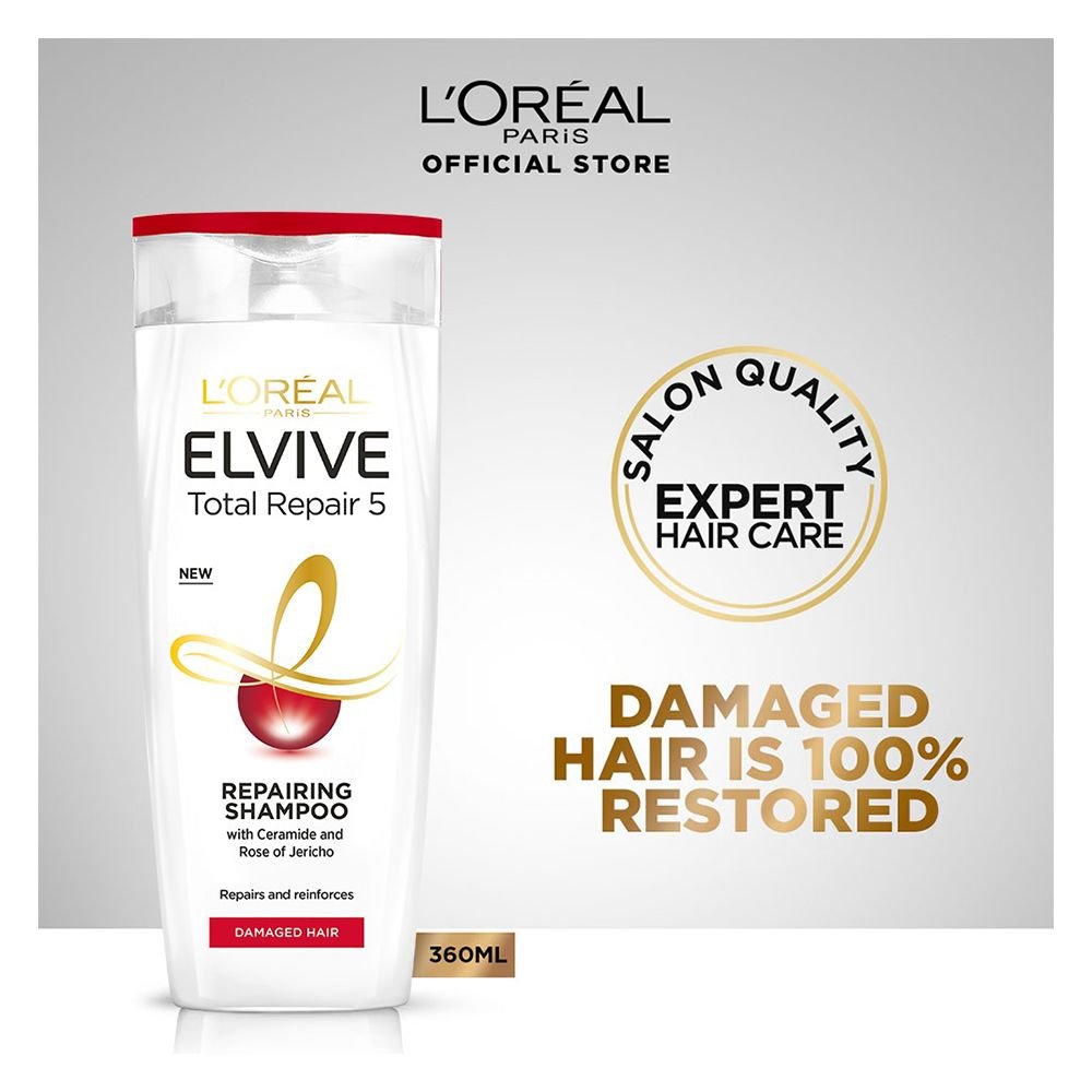 Loreal Paris Elvive Total Repair 5 Repairing Shampoo (360ml)