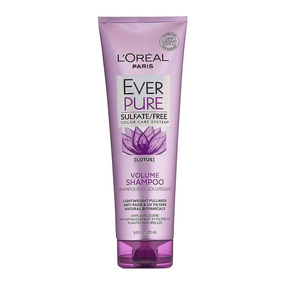 Loreal Paris Ever Pure Lotus Volume Shampoo, Sulfate Free (250ml)