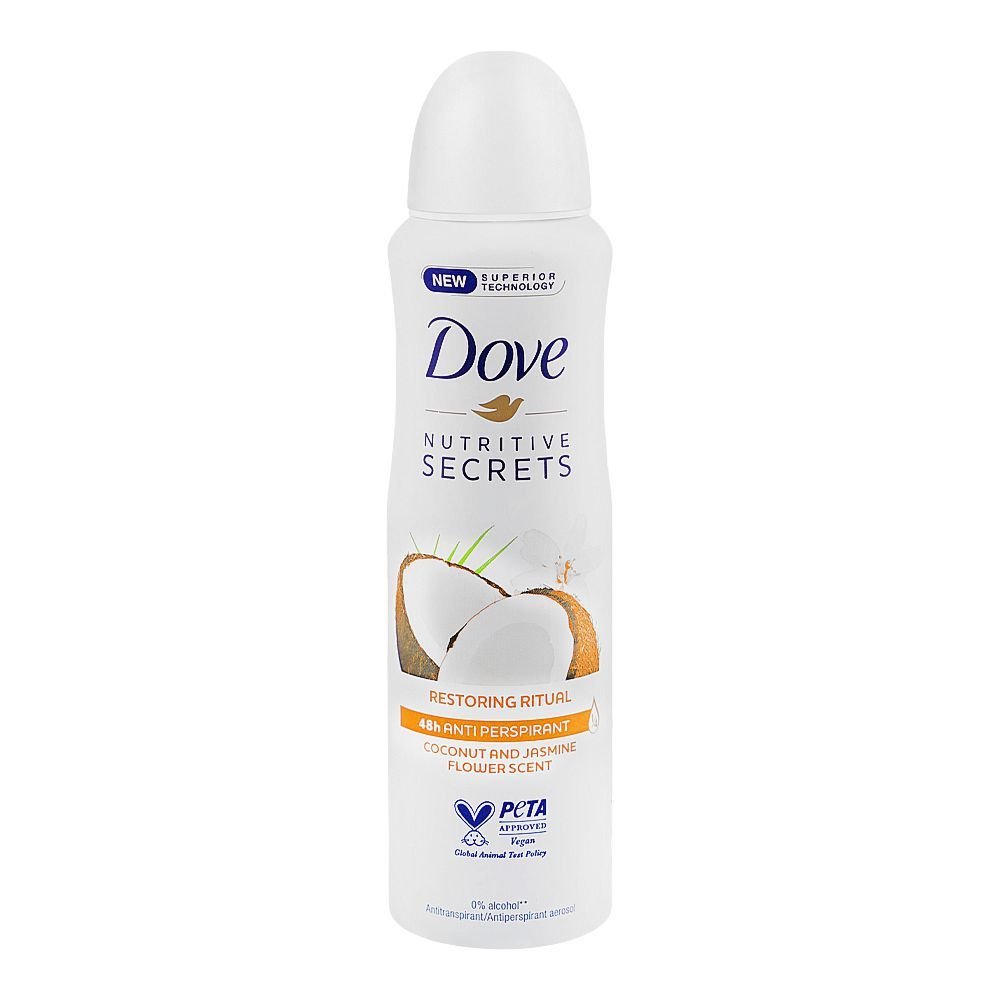 Dove Nourishing Secrets Coconut & Jasmine Flower Scent Anti-Perspirant Deodorant Spray (150ml)