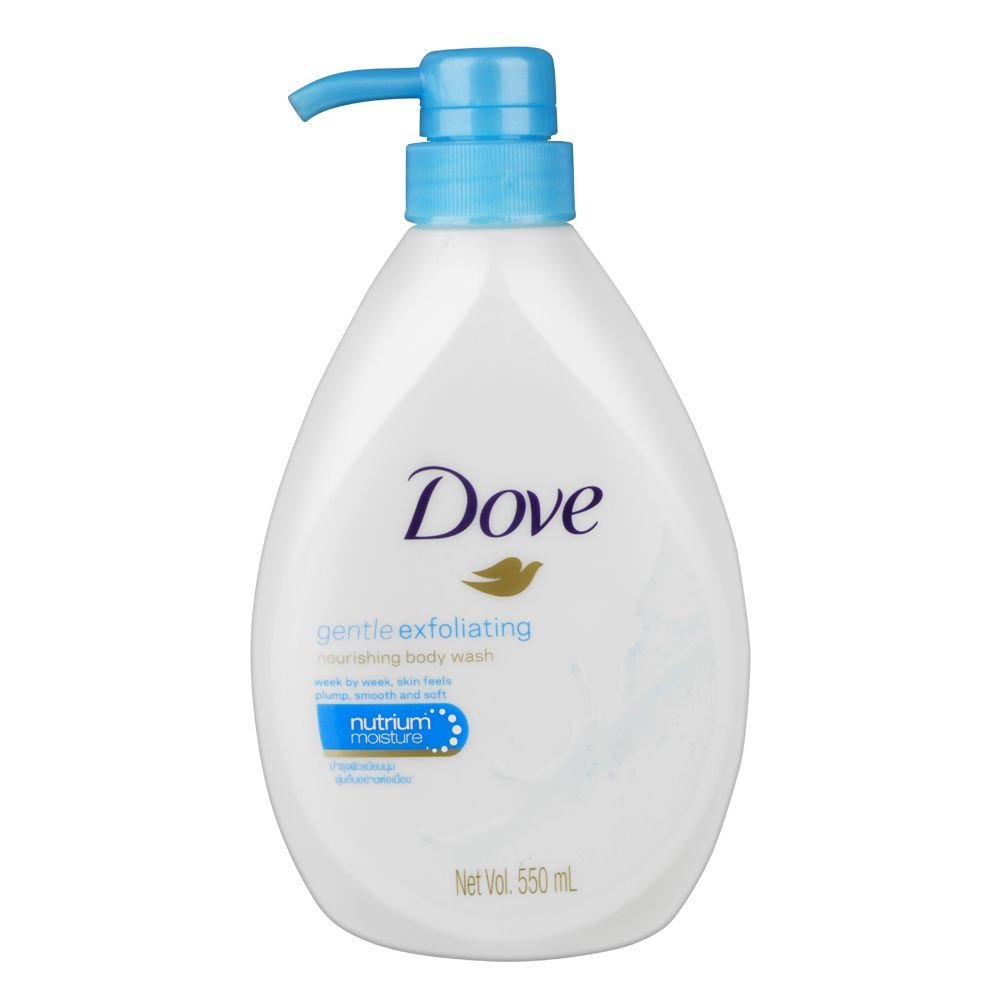 Dove Gentle Exfoliating Nourishing Body Wash Pump (550ml)