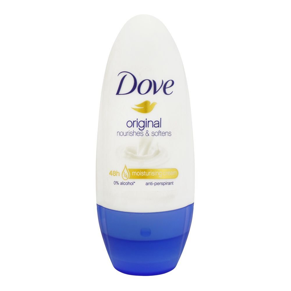 Dove Original Nourishes & Softens 48-Hour Anti-Perspirant Deodorant Roll On (40ml)