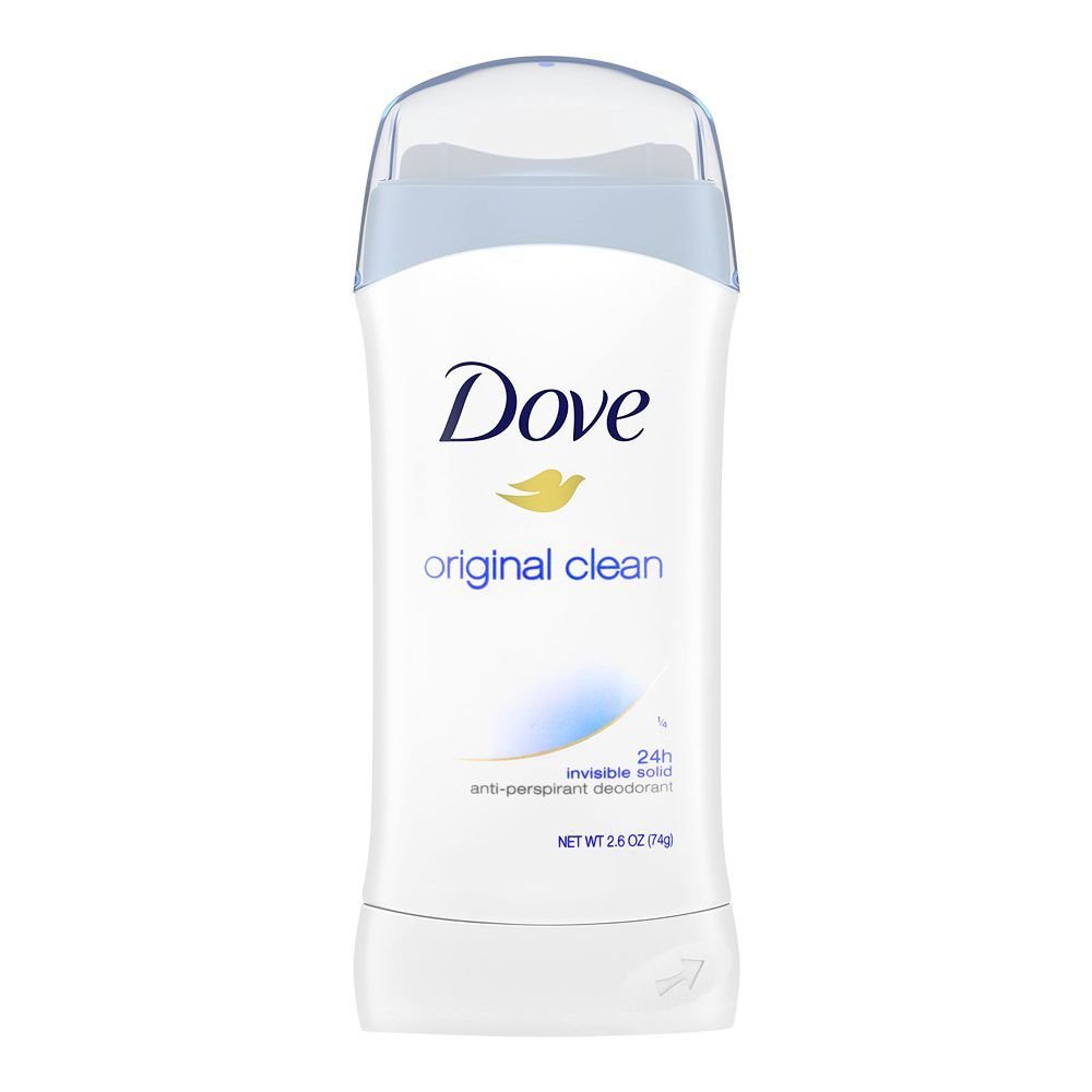 Dove Orignal Clean 24 Hours Invisible Solid Anti-Perspirant Deodorant Stick (74gm)