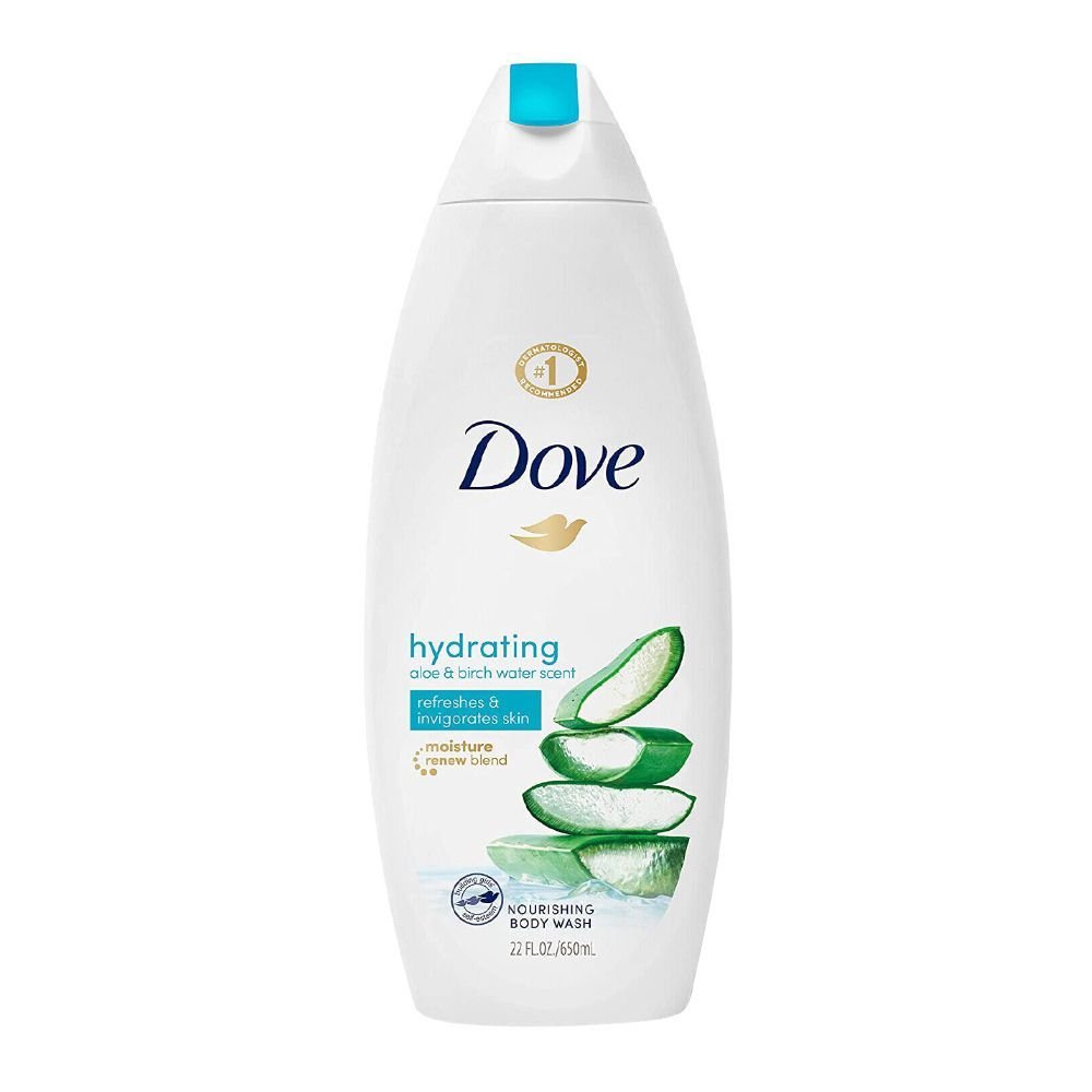 Dove Hydrating Aloe & Birch Water Scent Nourishing Body Wash (650ml)