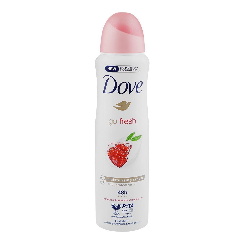 Dove Go Fresh Pomegranate & Lemon Verbena Scent Anti-Prespirant Deodorant Spray (150ml)